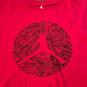 Jordan brand light weight T-shirt. Like new, only worn couple times. Red, 3xl